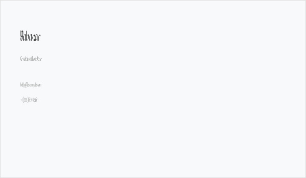 Babacar Business Card