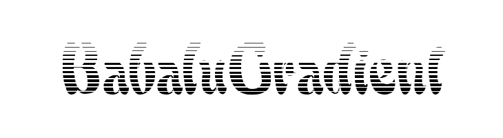 BabaluGradient Font