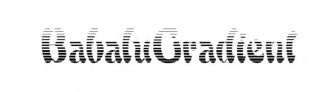 BabaluGradient  Frei Schriftart Herunterladen