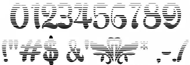 BabaluGradient Font OTHER CHARS