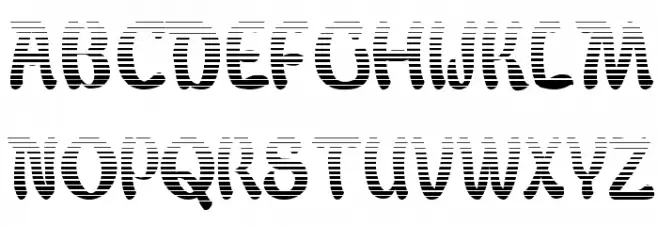 BabaluGradient フォント 大文字