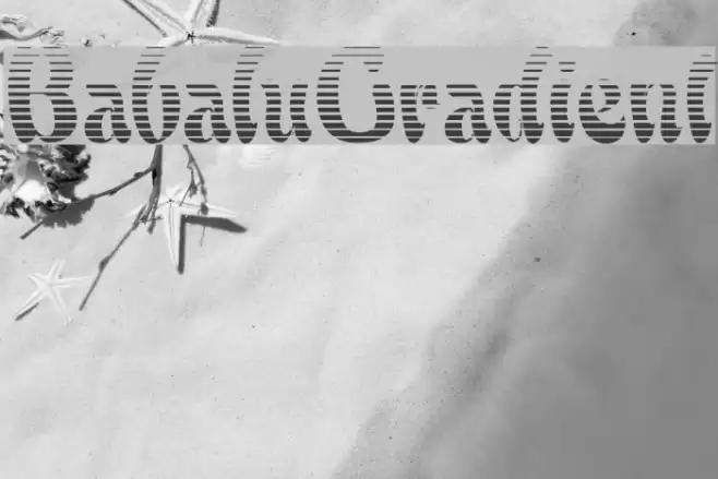 BabaluGradient Font examples