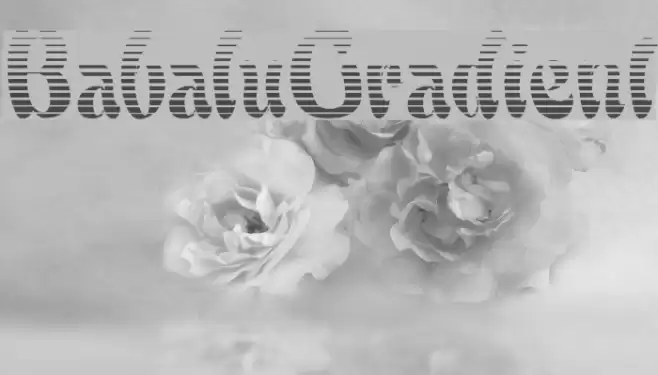 BabaluGradient Font examples
