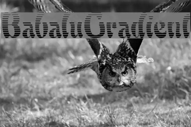 BabaluGradient Font examples