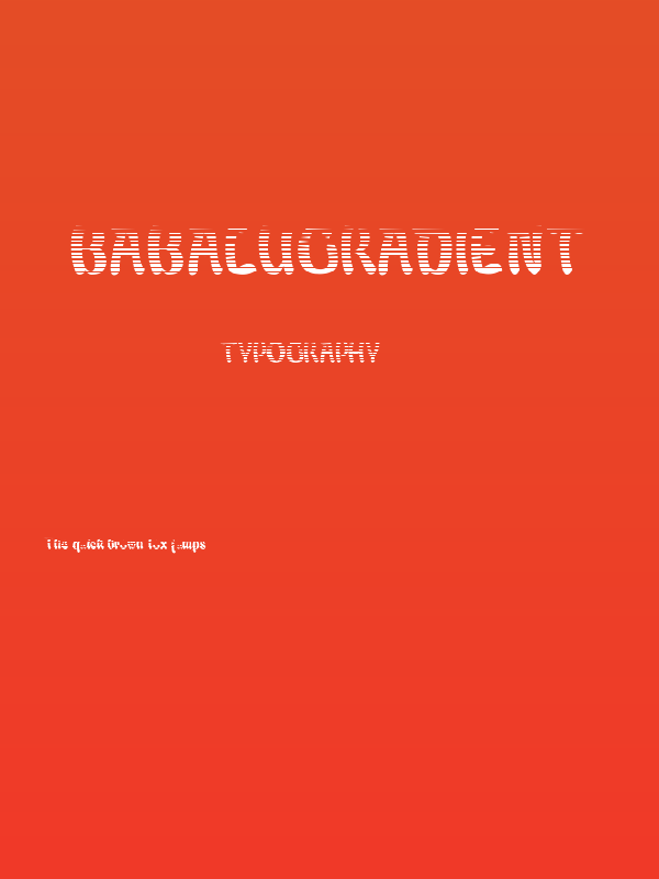 BabaluGradient Poster