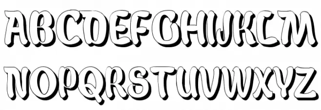 BabaluShade Schriftart Groß