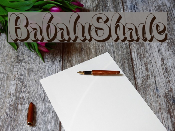 BabaluShade Font examples