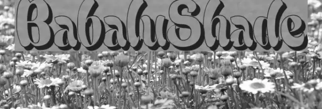 BabaluShade Font examples