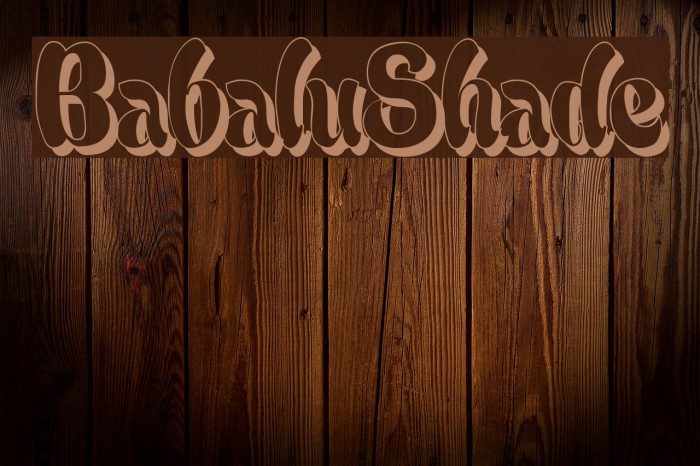 BabaluShade Font examples