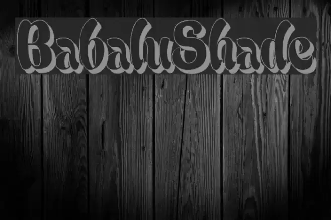 BabaluShade Font examples