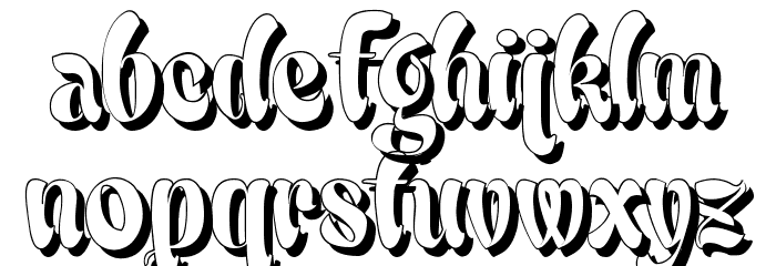 BabaluShade Font LOWERCASE