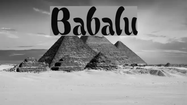 Babalu Font examples