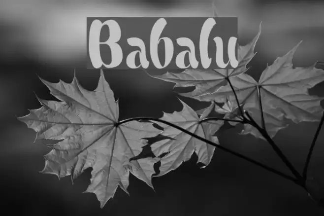 Babalu Font examples