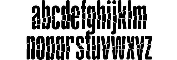 Babalusa Cut Font Litere mici