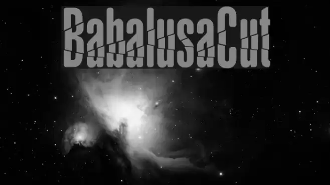BabalusaCut Font examples