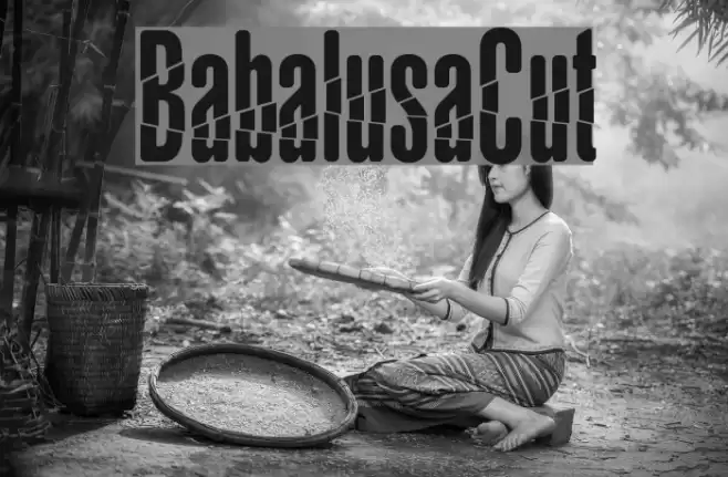 BabalusaCut Font examples