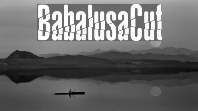 BabalusaCut Font examples