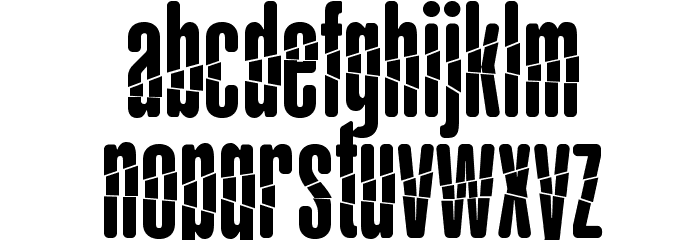 BabalusaCut Font LOWERCASE