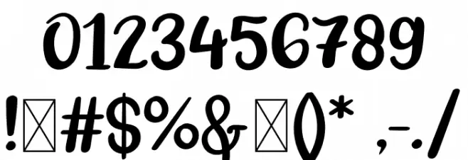 Babang Font OTHER CHARS