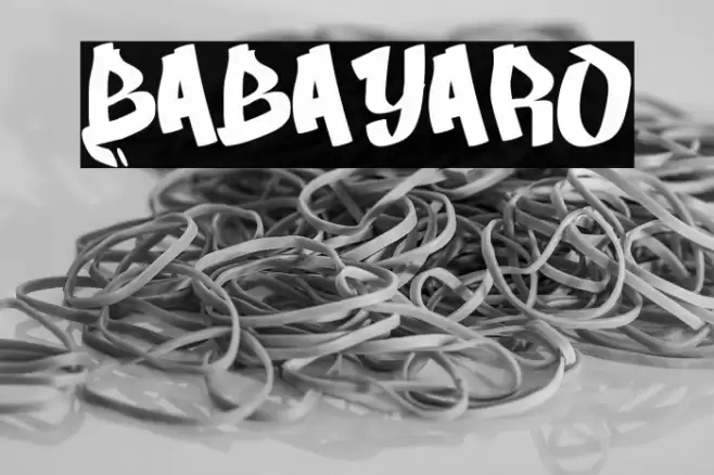 Babayaro Font examples
