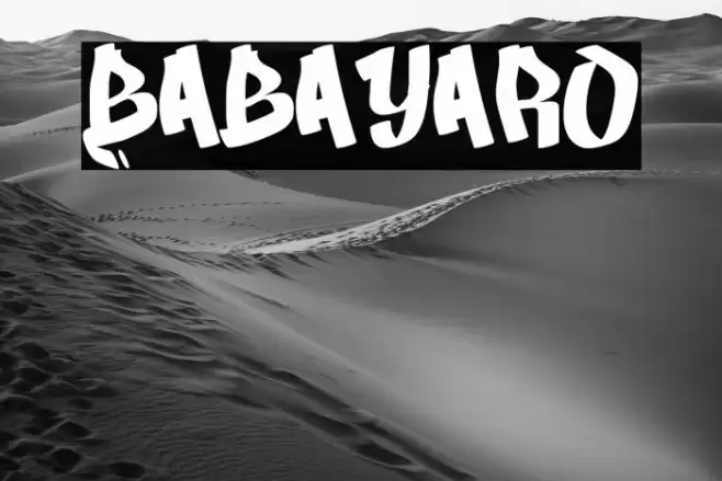 Babayaro Font examples
