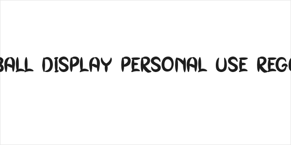 Babball Display Personal Use Regular Logo