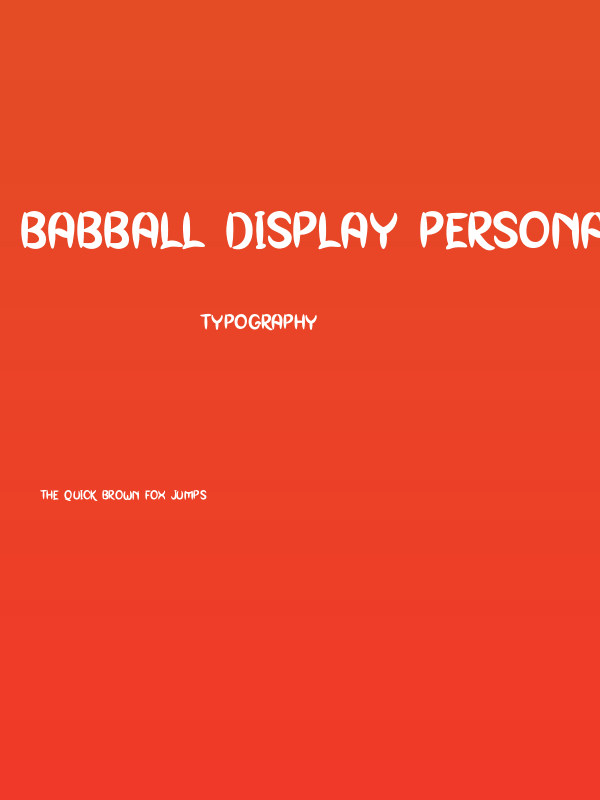 Babball Display Personal Use Regular Poster