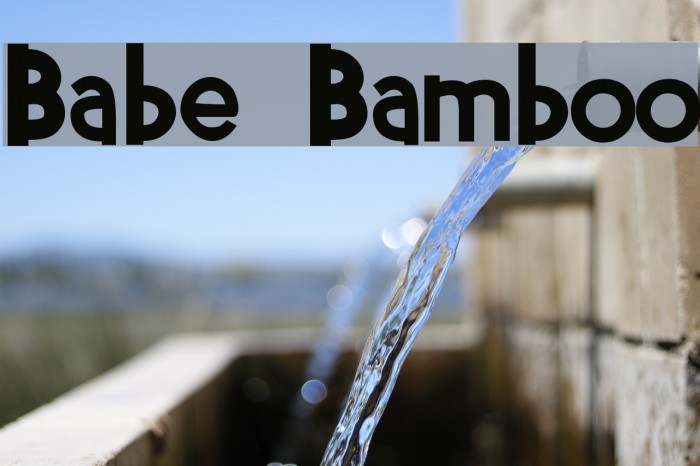 Babe Bamboo Caratteri examples