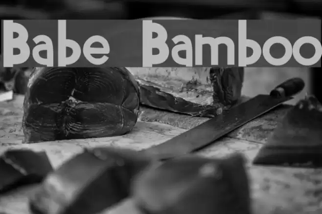 Babe Bamboo Font examples