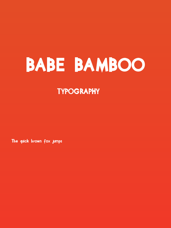 Babe Bamboo Poster