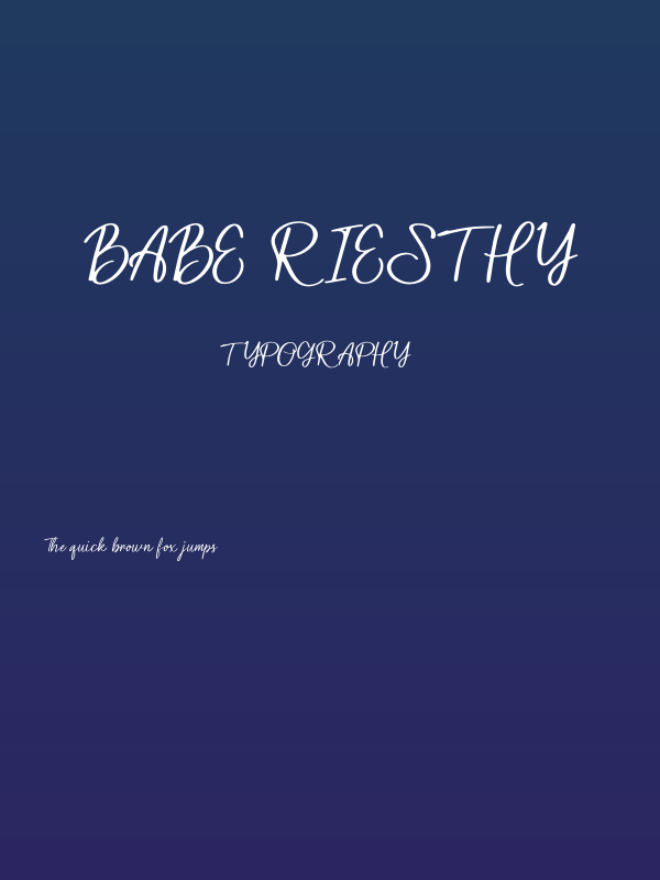 Babe Riesthy Poster