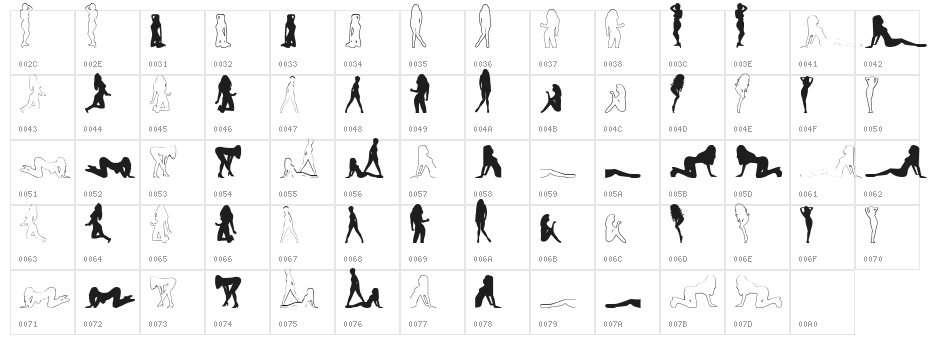 Babe-alicious Character Map