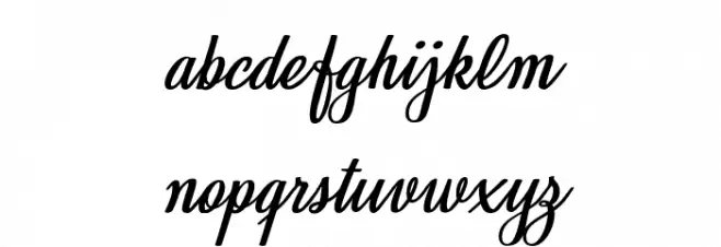 Babeface Personal Use Regular Schriftart Kleinbuchstaben