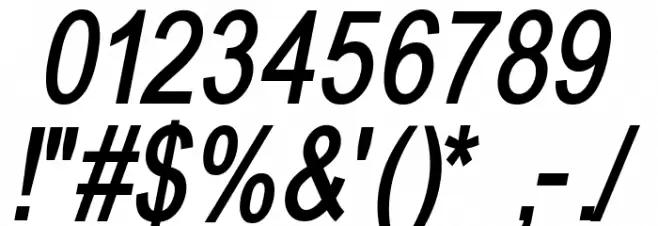 BabelSans-BoldOblique Font OTHER CHARS