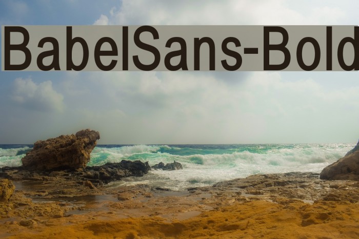BabelSans-Bold Font examples