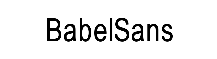 BabelSans Font