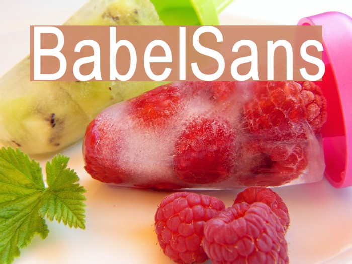 BabelSans Font examples