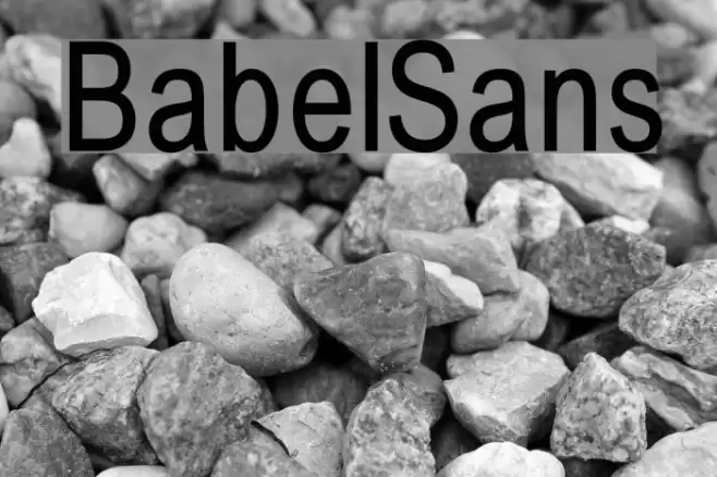 BabelSans  examples