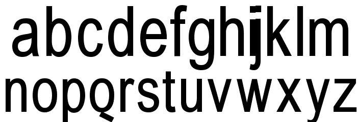 BabelSans Font LOWERCASE