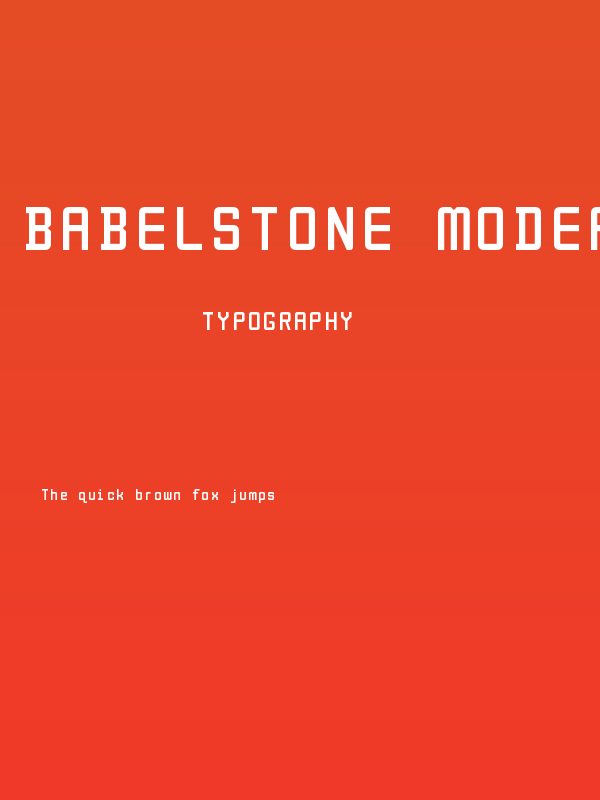 BabelStone Modern Poster