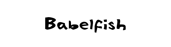 Babelfish Font