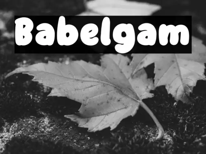 Babelgam フォント examples