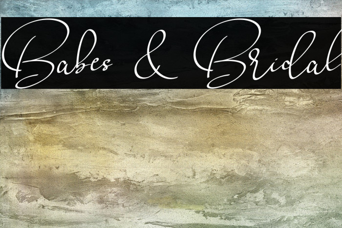 Babes & Bridal Font examples