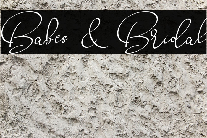 Babes & Bridal Font examples