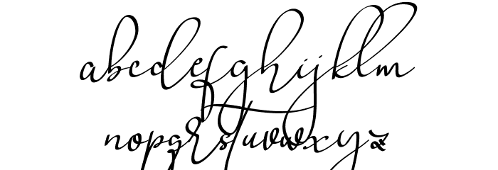 Babes & Bridal Font LOWERCASE