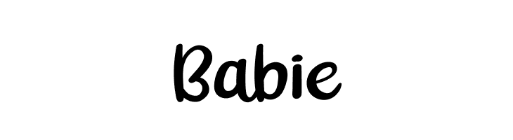 Babie  フリーフォントのダウンロード