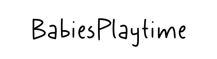 Babies Playtime  フリーフォントのダウンロード