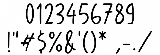 Babies Playtime Font OTHER CHARS