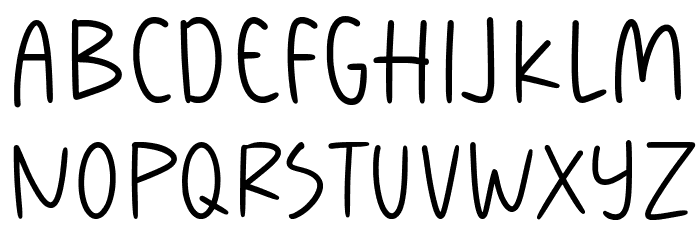Babies Playtime Font UPPERCASE