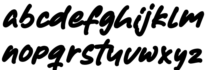 Babies Shower Font LOWERCASE